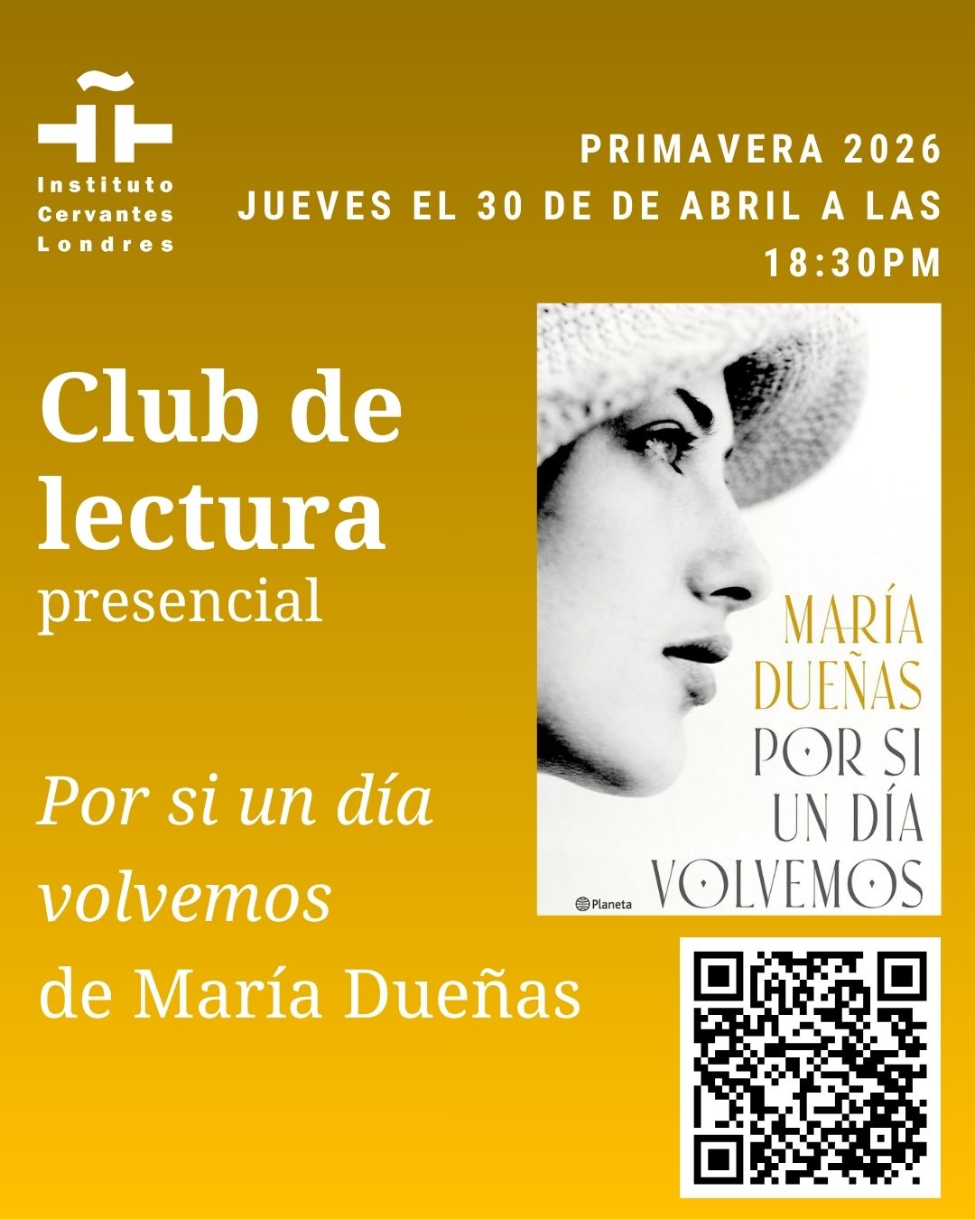Fotograf&iacute;a: Club de lectura, '�Por si un d�a volvemos�, de Mar�a Due�as'