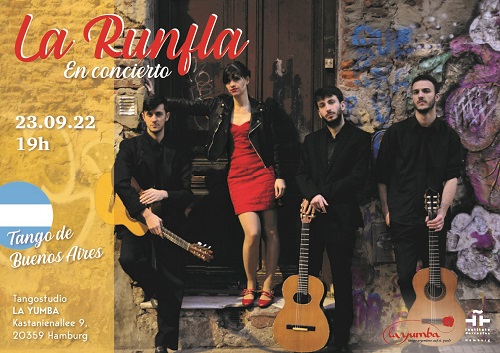 Otoño Latinoamericano y Caribeño. Cuarteto de tango La Runfla, de Buenos Aires. 