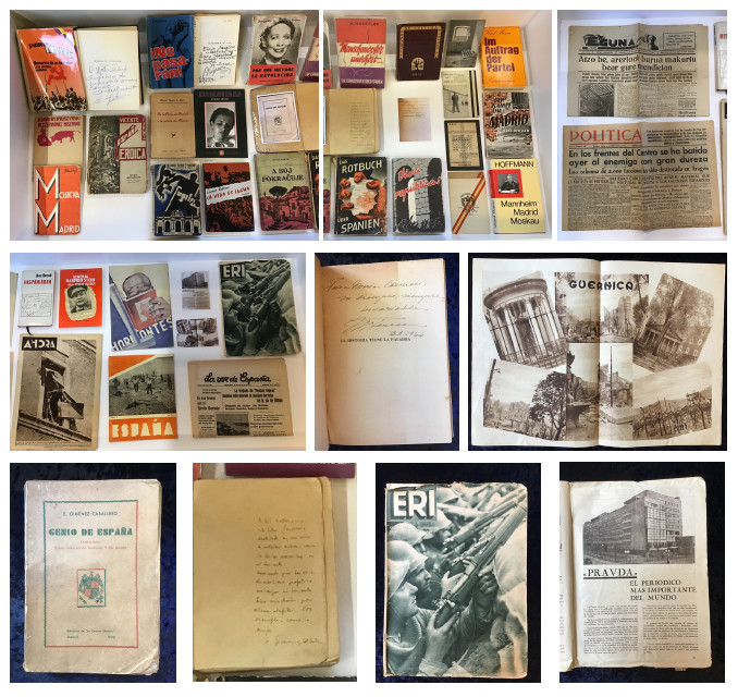 Fotografía: Punto de inters, 'Rincn bibliogrfico: Guerra civil'