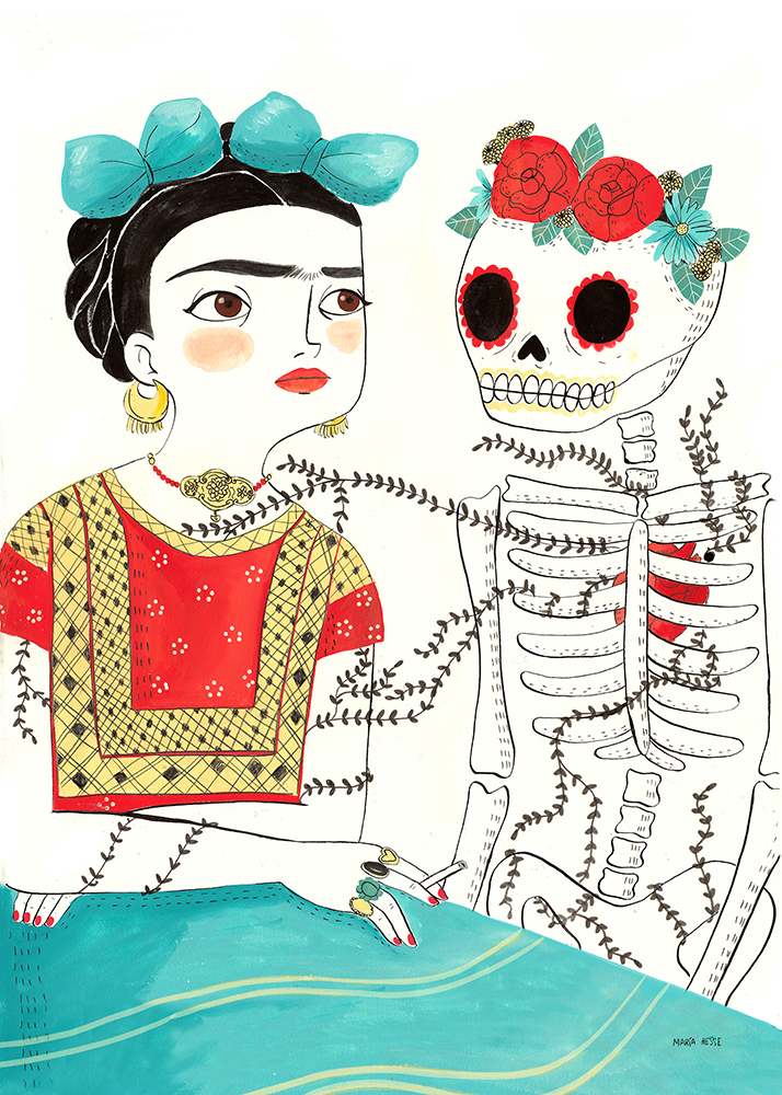 Exposición de las ilustraciones originales de María Hesse. "Frida Kahlo. Una biografía"