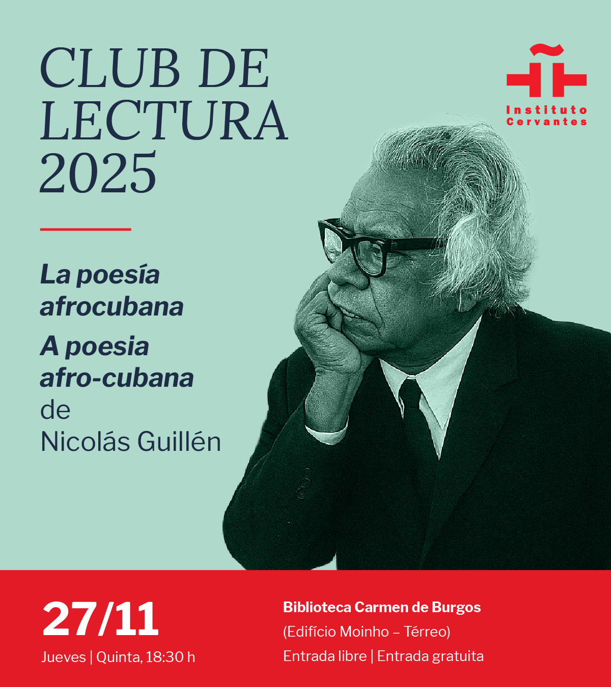 Fotografía: Club de lectura, 'La poesa afrocubana de Nicols Guilln'